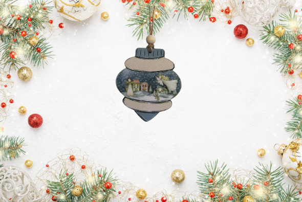 Vintage Shaped Sublimated Ornament