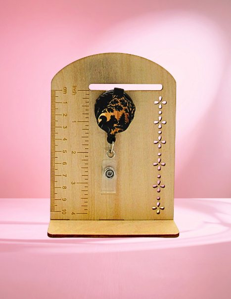 MDF-Acorn Shaped Sublimated Badge Reel