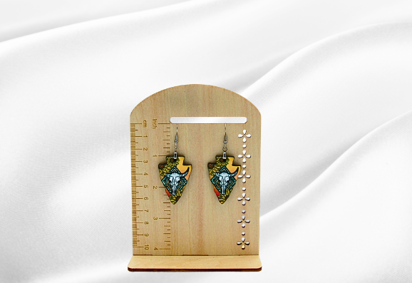 MDF-Arrow Head Shaped Sublimated Earrings 1.5 inch