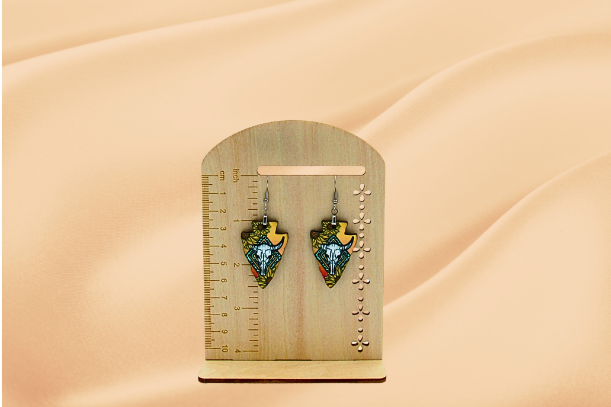 MDF-Arrow Head Shaped Sublimated Earrings 1.5 inch
