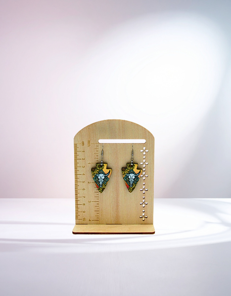 MDF-Arrow Head Shaped Sublimated Earrings 1.5 inch