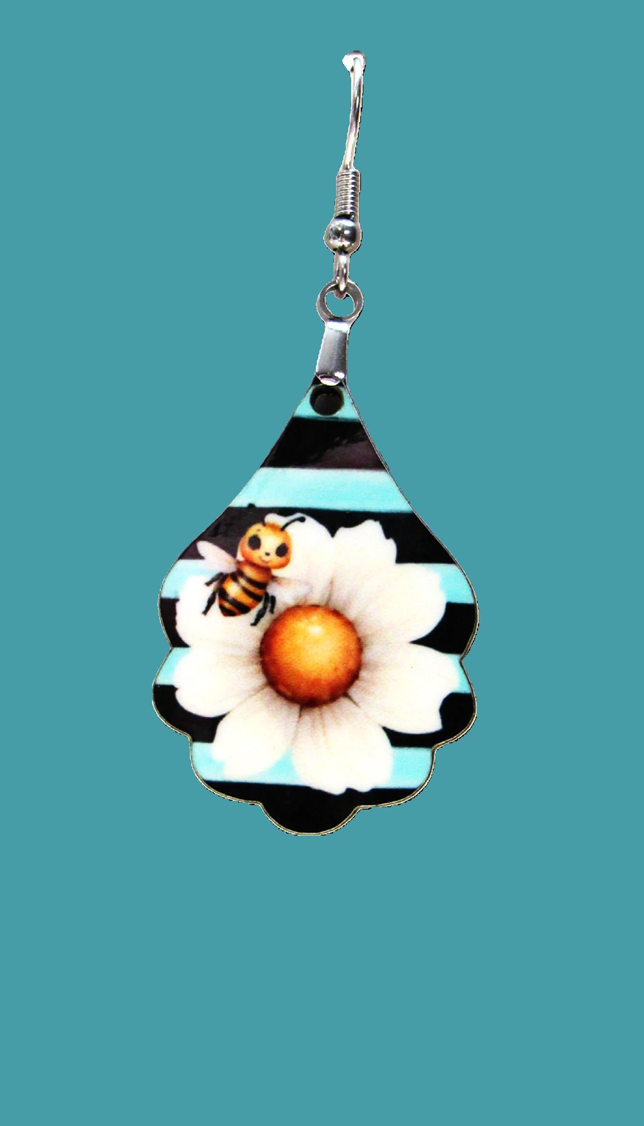 Fancy Teardrop Shaped Sublimated Earrings