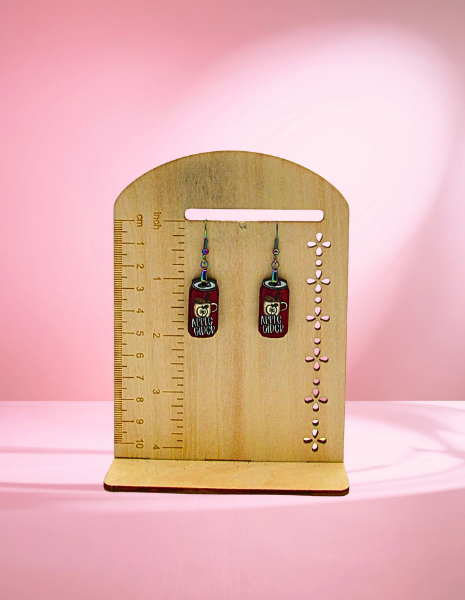 MDF-Soda Can Shaped Sublimated Earrings 1 inch