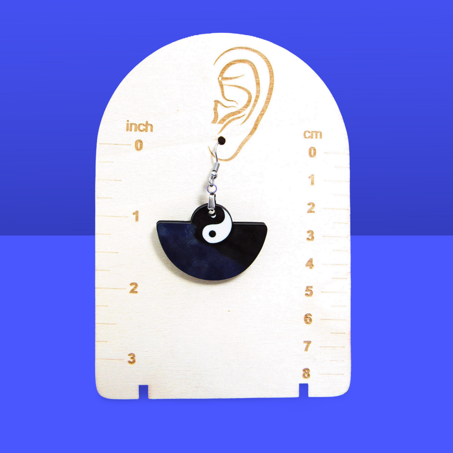 Boho Round Shaped Sublimated Earring