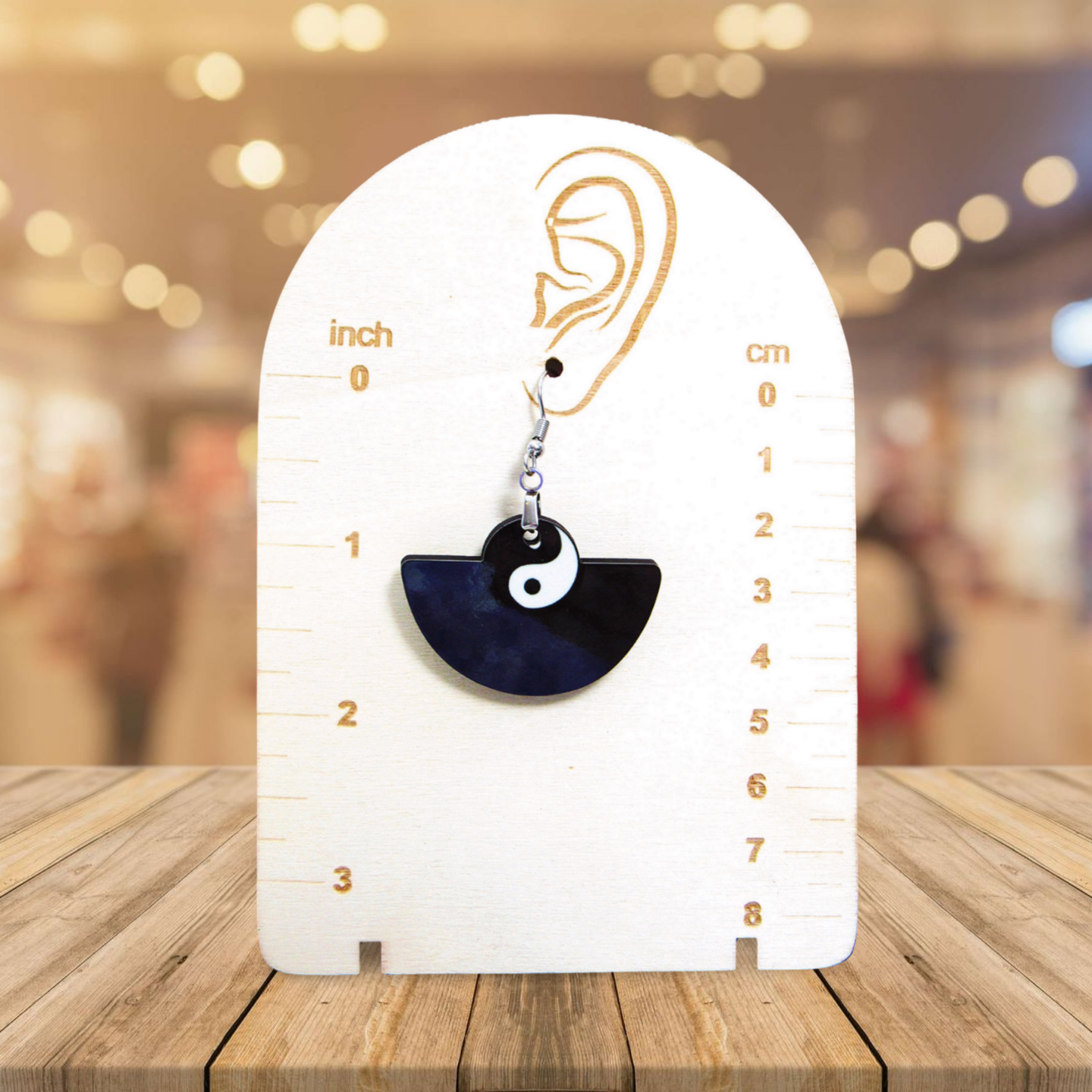 Boho Round Shaped Sublimated Earring