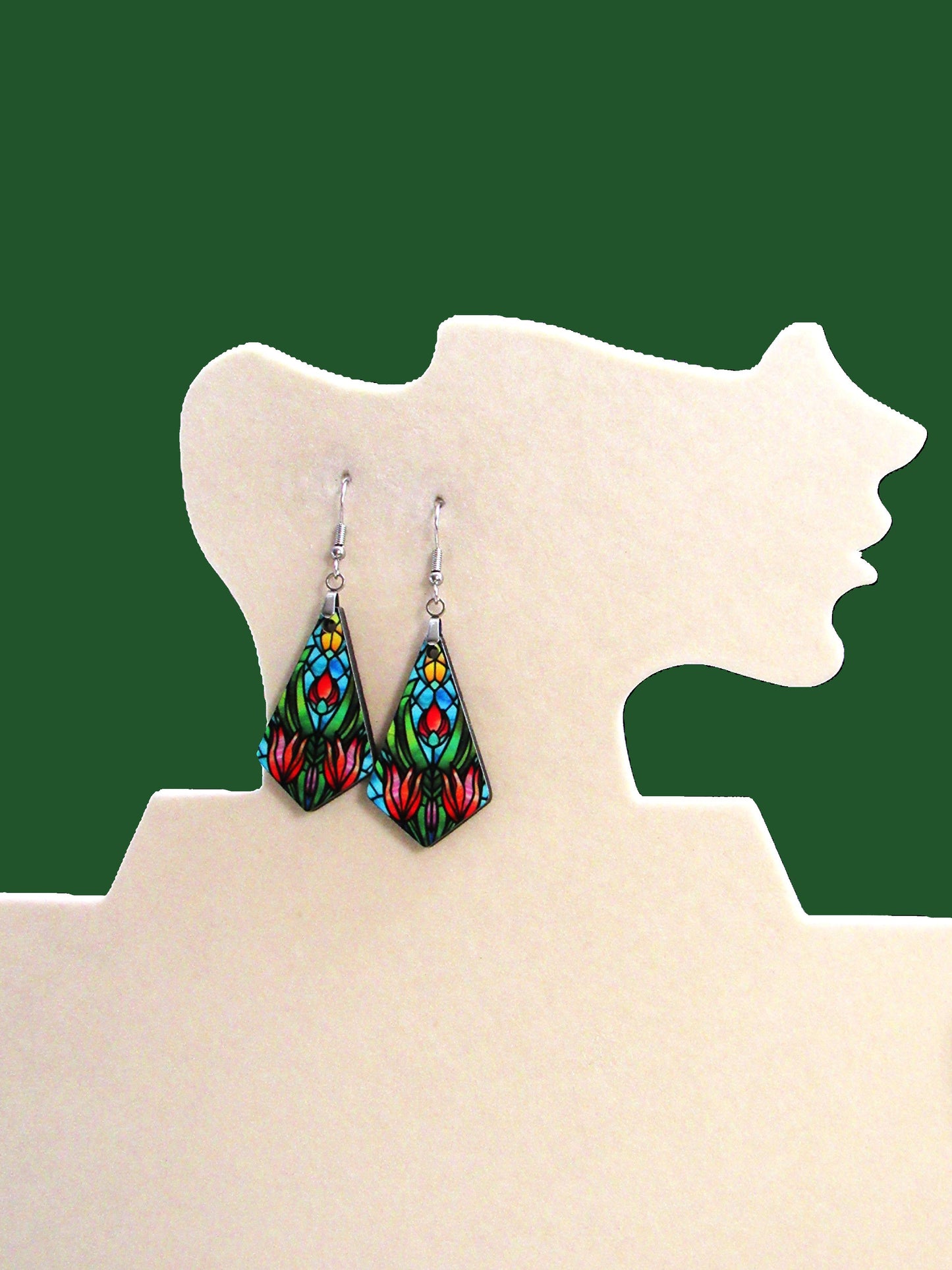 Boho Geometric Shaped Sublimated Earrings