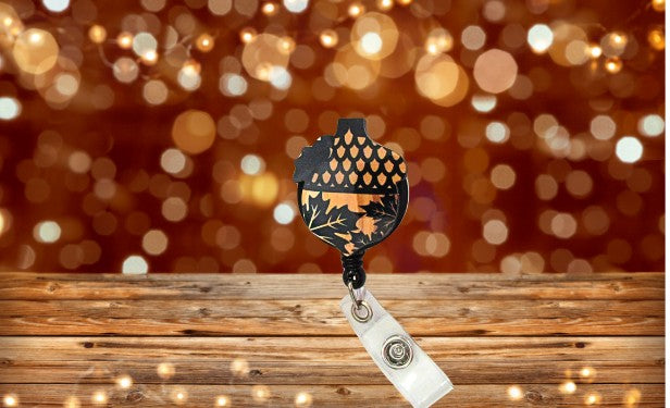 Acorn Shaped Sublimated Badge Reel