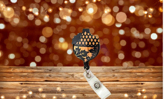 Acorn Shaped Sublimated Badge Reel