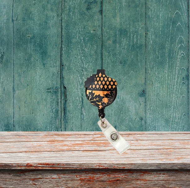 Acorn Shaped Sublimated Badge Reel