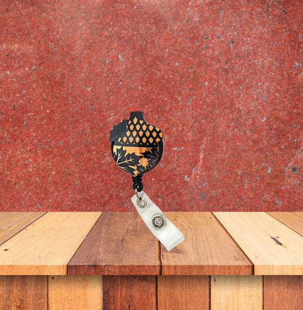 Acorn Shaped Sublimated Badge Reel