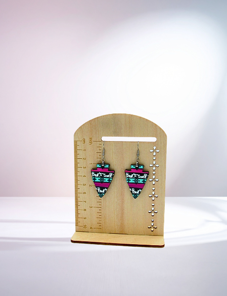 MDF-Arrow Head Shaped Sublimated Earrings 1.5 inch