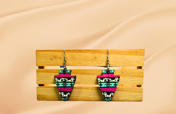 MDF-Arrow Head Shaped Sublimated Earrings 1.5 inch