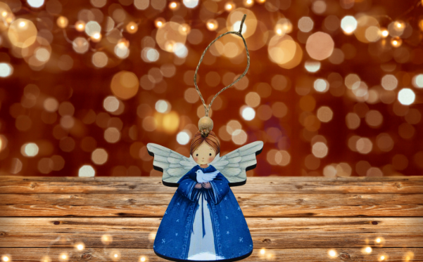 MDF- Angel Shaped Sublimated Ornament