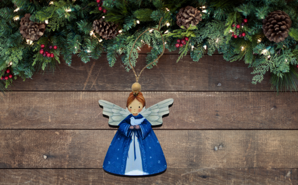 MDF- Angel Shaped Sublimated Ornament