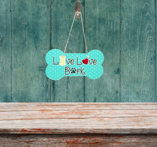 Dog Bone Shaped Sublimated Door Hanger