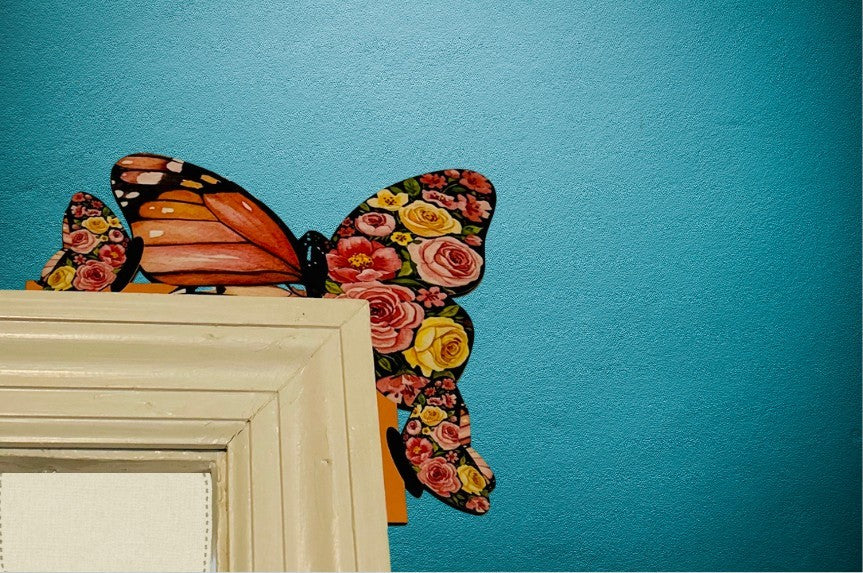 Butterfly Shaped Sublimated Corner Sitter