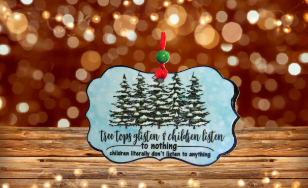 Benelux Shaped Sublimated Ornament