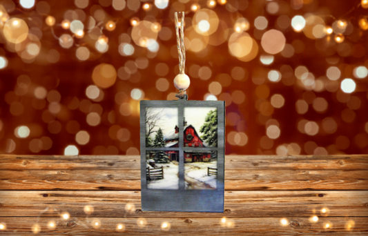Window Shaped Sublimated Ornament