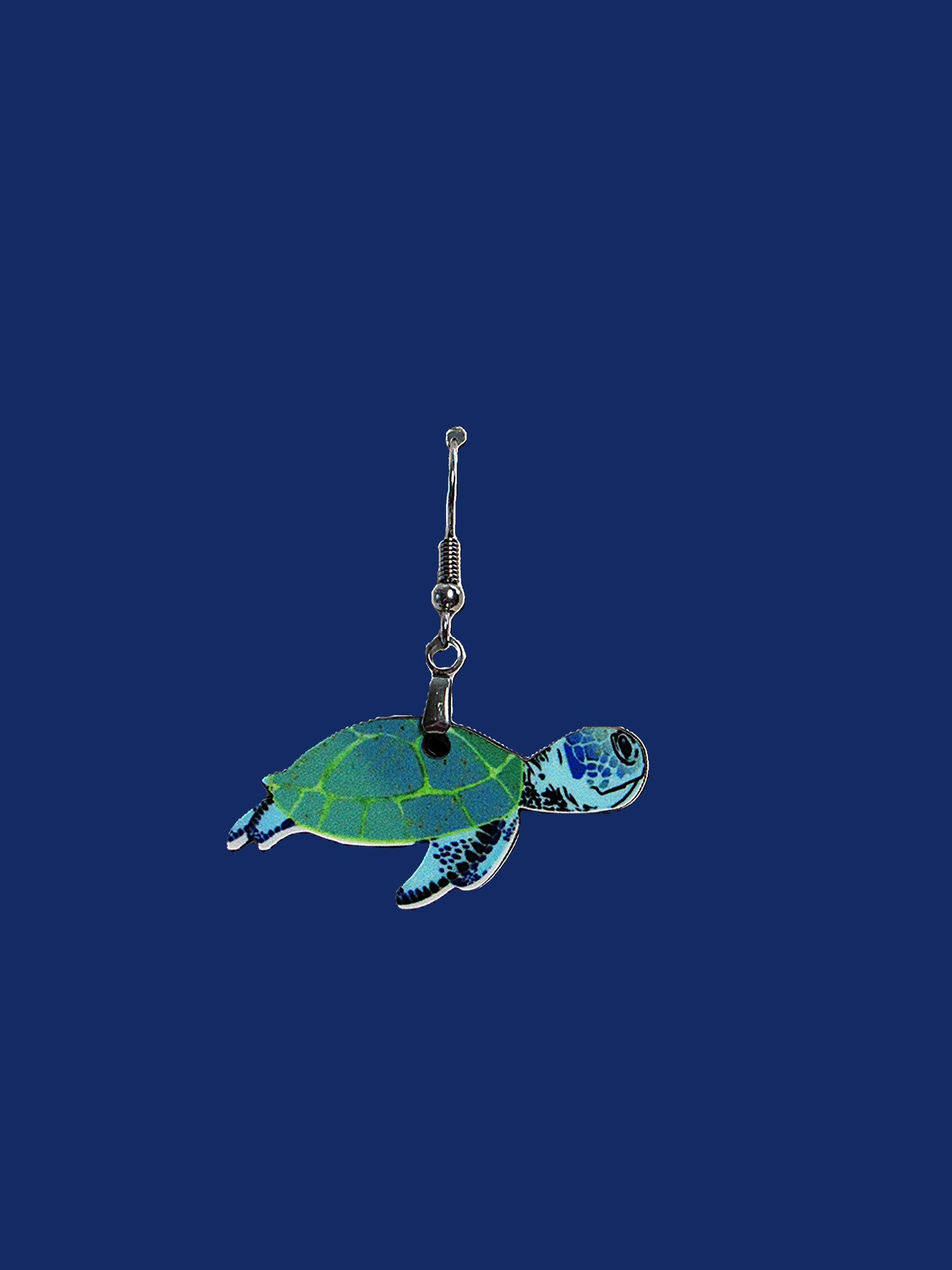 Turtle Shaped Sublimated Earrings