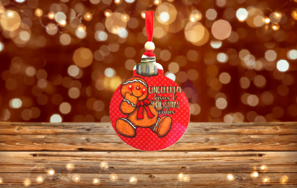 Round Christmas Bulb Shaped Sublimated Ornament