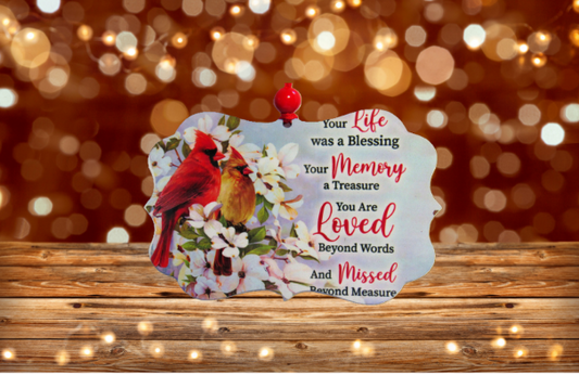 Benelux Shaped Sublimated Ornament