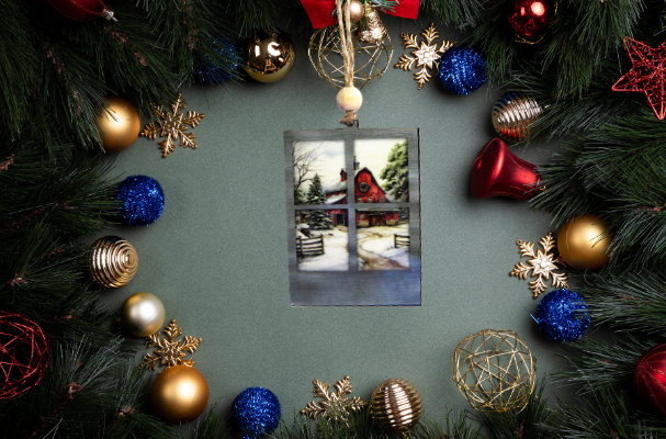 Window Shaped Sublimated Ornament