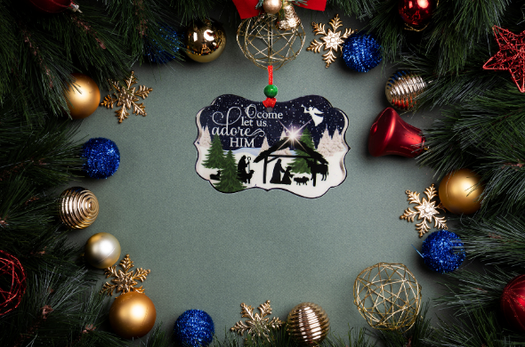 Benelux Shaped Sublimated Ornament