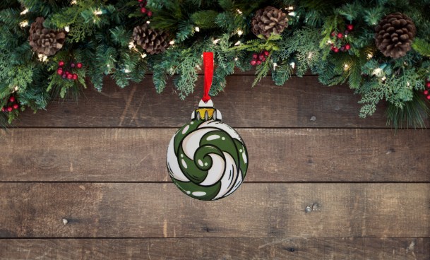 Round Christmas Bulb Shaped Sublimated Ornament