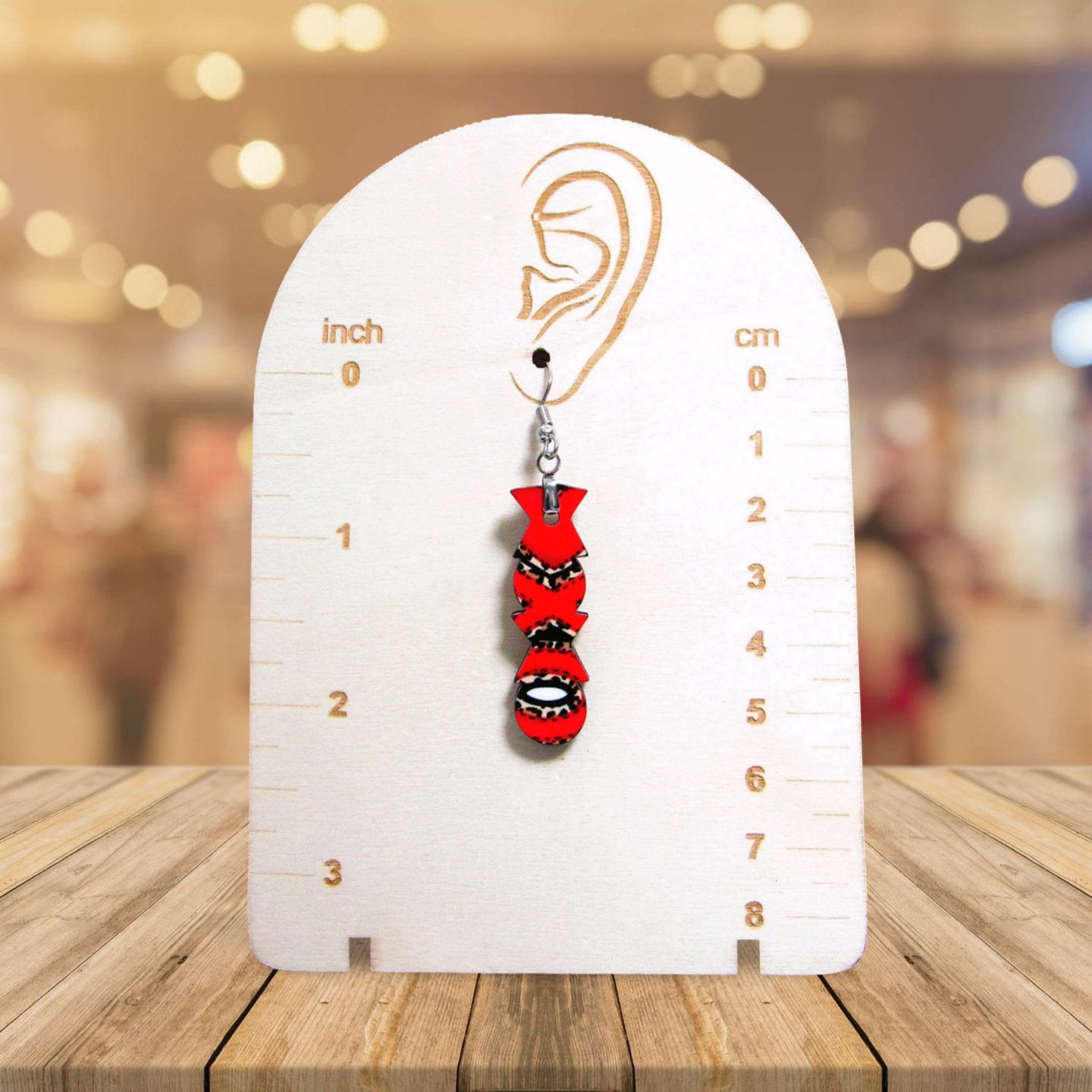 XXO  Shaped Sublimated Earrings