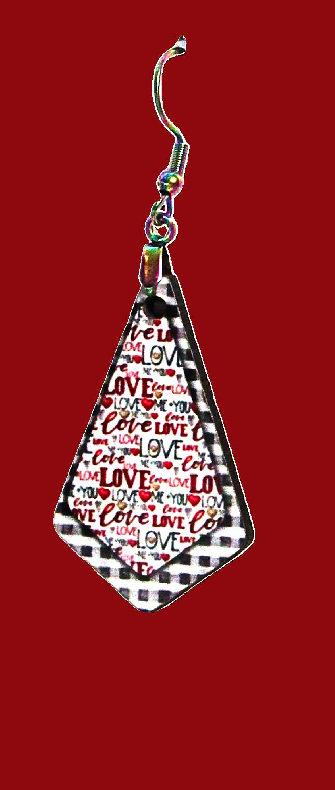 Boho Geometric Shaped Sublimated Earrings