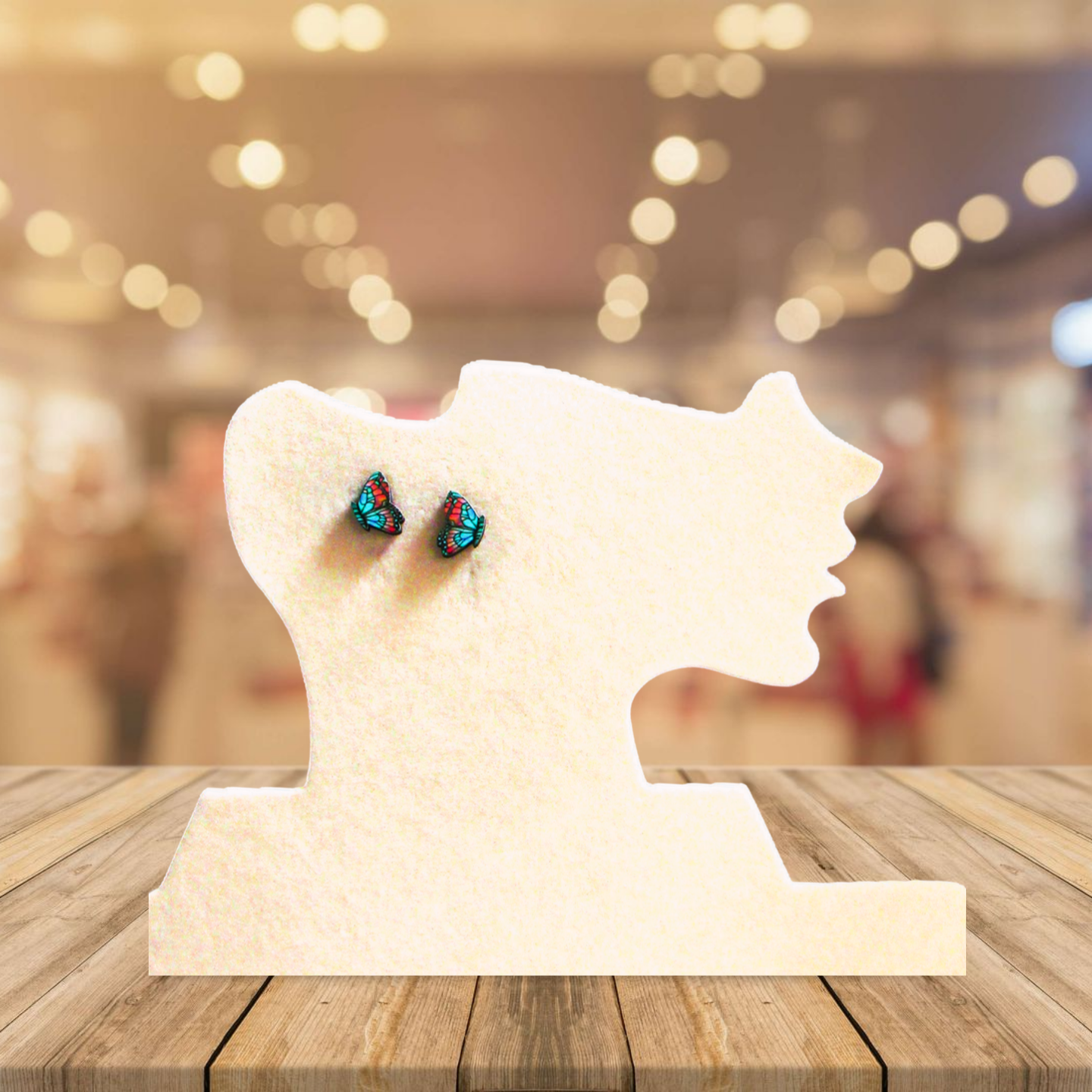 Butterfly Shaped Sublimated Stud Earring