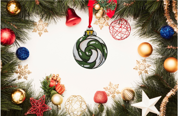 Round Christmas Bulb Shaped Sublimated Ornament