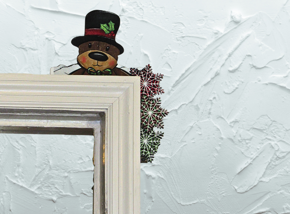 Bear Shaped Sublimated Corner Sitter