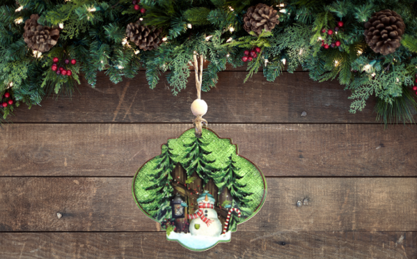 Bulb Shaped Sublimated Christmas Ornament