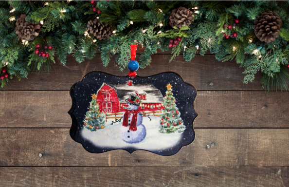 Benelux Shaped Sublimated Ornament