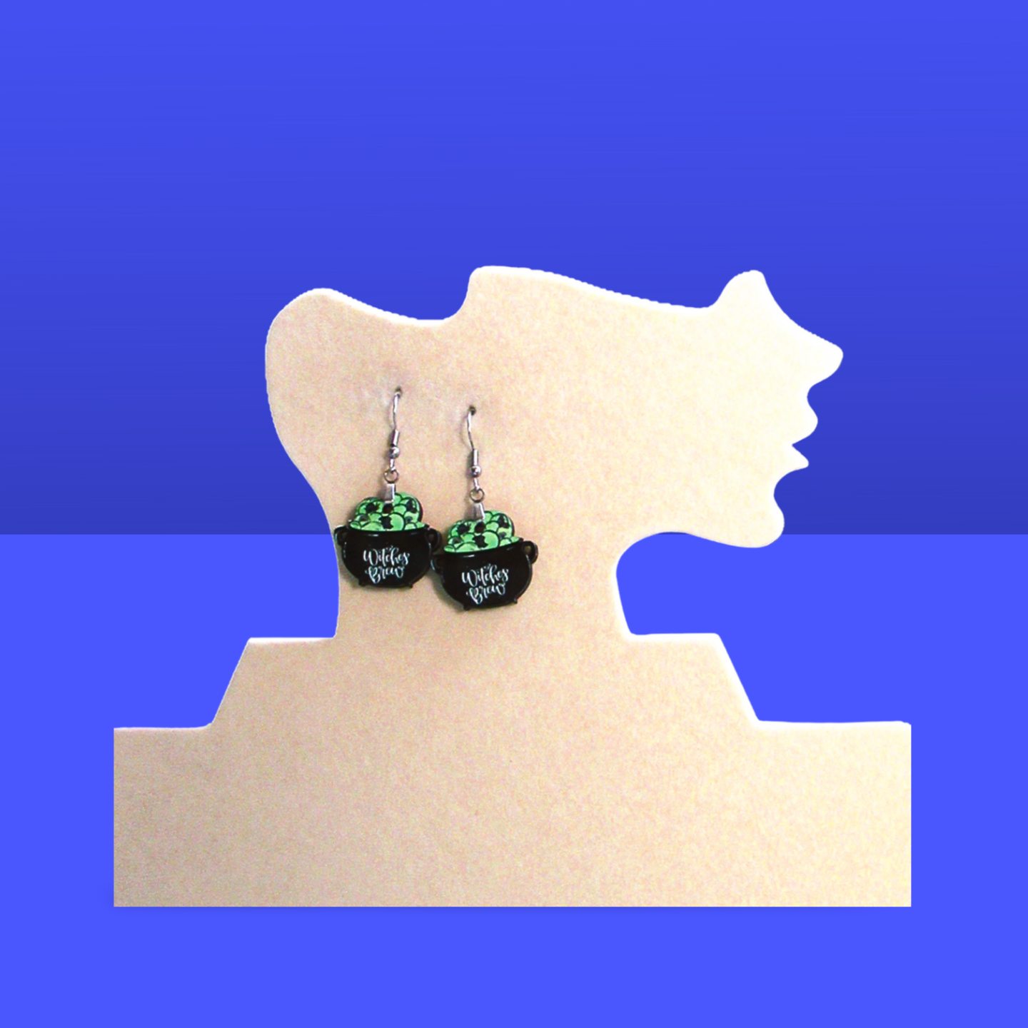 Cauldron Shaped Sublimated Earrings