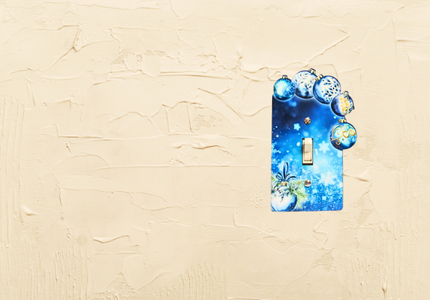 Christmas Bulbs Shaped Sublimated Light Switch Cover