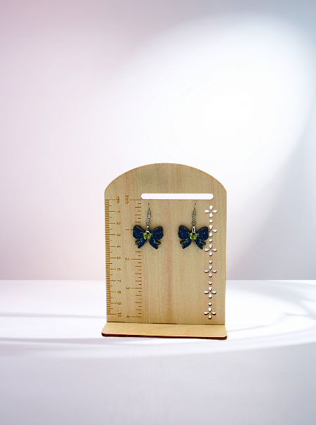 MDF-Bow Shaped Sublimated Earrings 1 inch