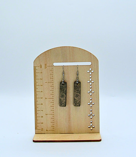 MDF Bar Shaped Sublimated Earrings 1.5 inch