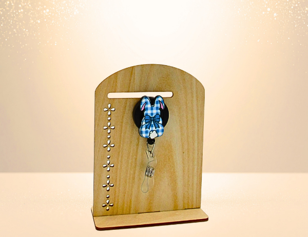 MDF-Bunny Shaped Sublimated Badge Reel