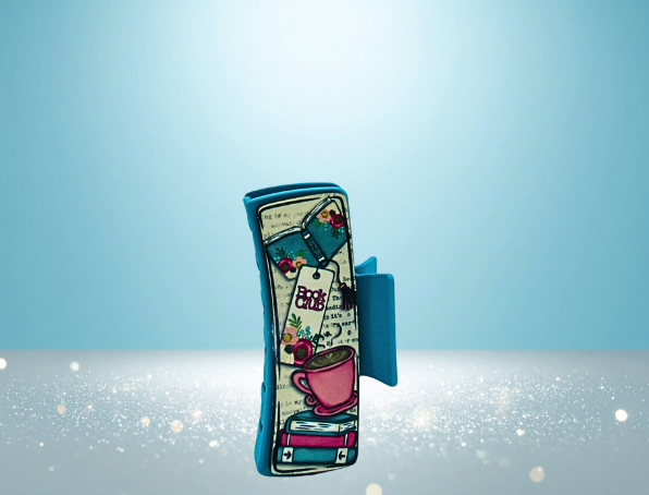 MDF-Large Sublimated Hair Claw Clip