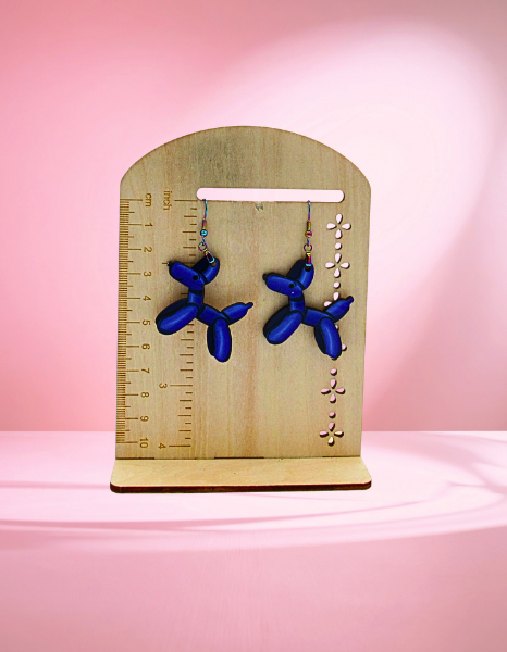 MDF-Dog Balloon Shaped Sublimated Earrings 1.5 inch