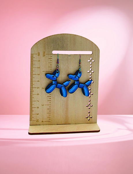MDF-Dog Balloon Shaped Sublimated Earrings 1.5 inch