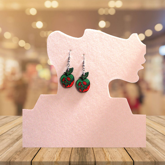 Apple Shaped Sublimated Earring 1 inch