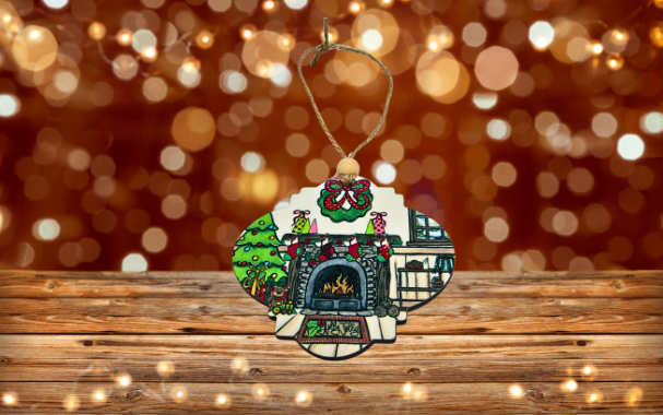 Bulb Shaped MDF Sublimated Christmas Ornament