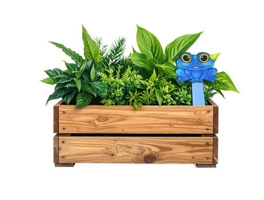 Acrylic- Frog Shaped Sublimated Garden Stake