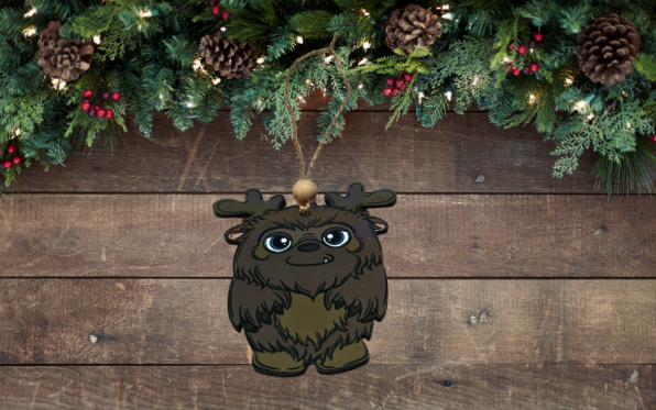 MDF - Reindeer Gnome Shaped Sublimated Ornament Cryptids