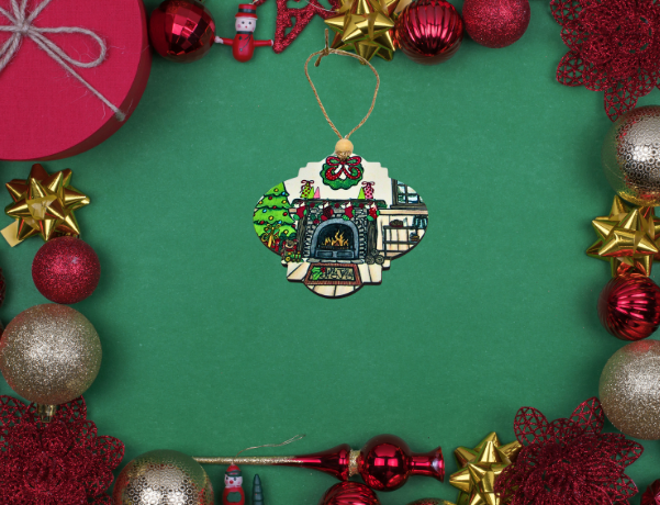 Bulb Shaped MDF Sublimated Christmas Ornament