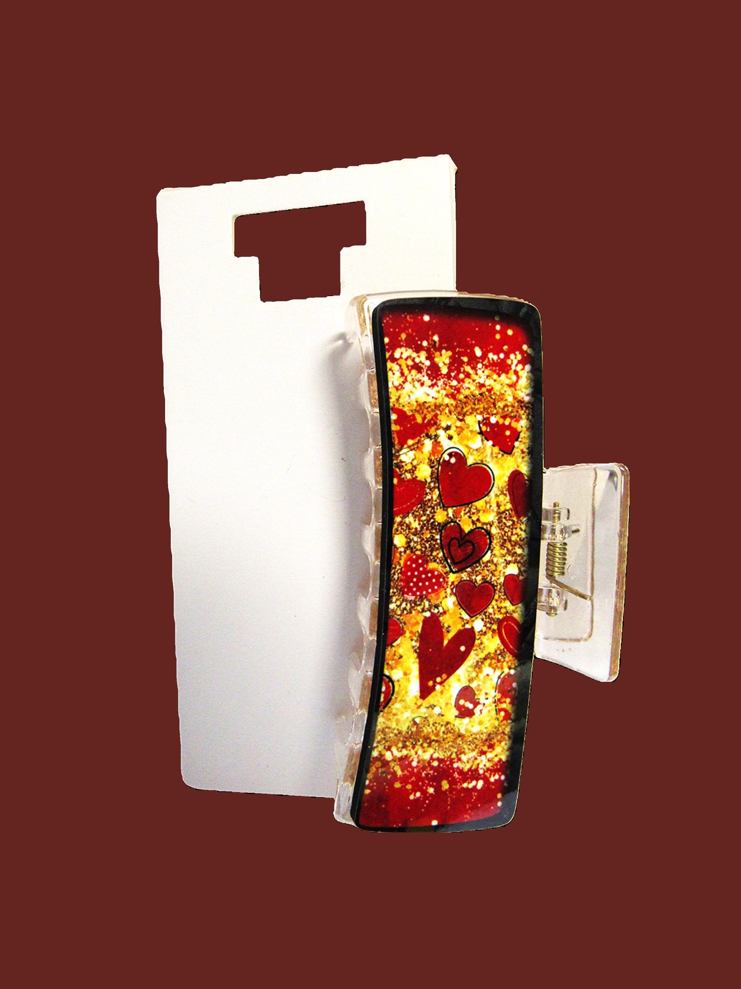 Valentines Themed Sublimated 4 inch Hair Clip