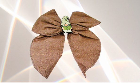 5" Girls Cotton Hair Bow with MDF Shaped Sublimated Center (MISC)